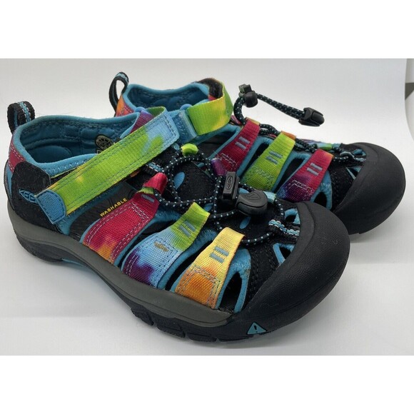 Keen Sandals Youth 1 Newport H2 Trail Hiking Water Sport Rainbow Tie Dye 1018441 - Picture 1 of 6